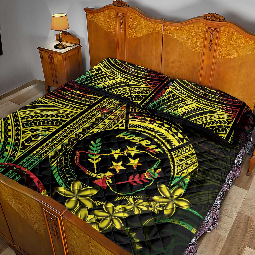 Reggae Kosrae Liberation Day Quilt Bed Set September 8 Polynesian Tattoo - Polynesian Pride