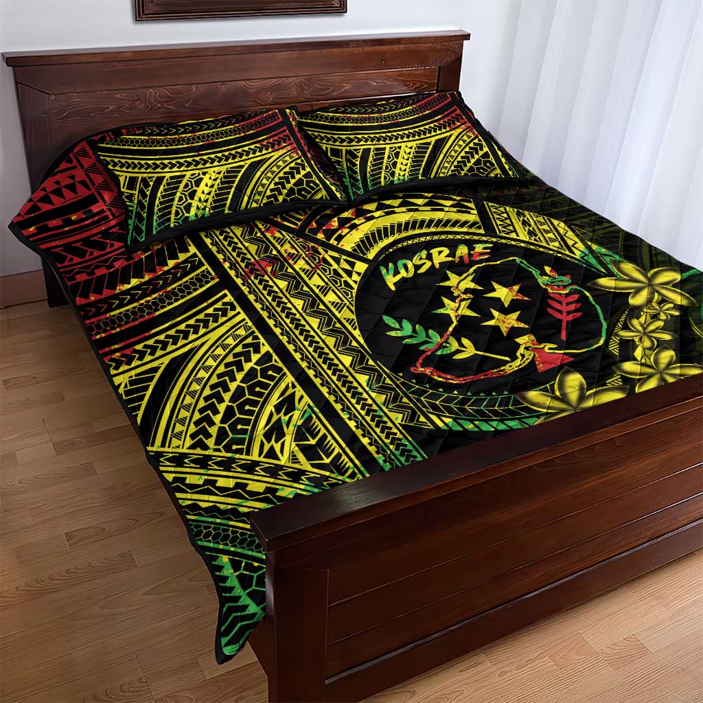 Reggae Kosrae Liberation Day Quilt Bed Set September 8 Polynesian Tattoo - Polynesian Pride