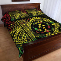 Reggae Kosrae Liberation Day Quilt Bed Set September 8 Polynesian Tattoo - Polynesian Pride