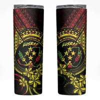 Reggae Kosrae Liberation Day Skinny Tumbler September 8 Polynesian Tattoo - Polynesian Pride