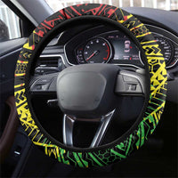 Reggae Kosrae Liberation Day Steering Wheel Cover September 8 Polynesian Tattoo - Polynesian Pride