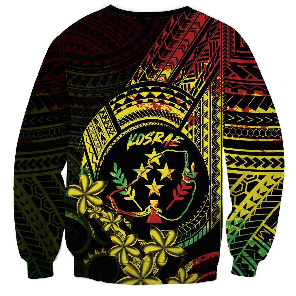 Reggae Kosrae Liberation Day Sweatshirt September 8 Polynesian Tattoo - Polynesian Pride