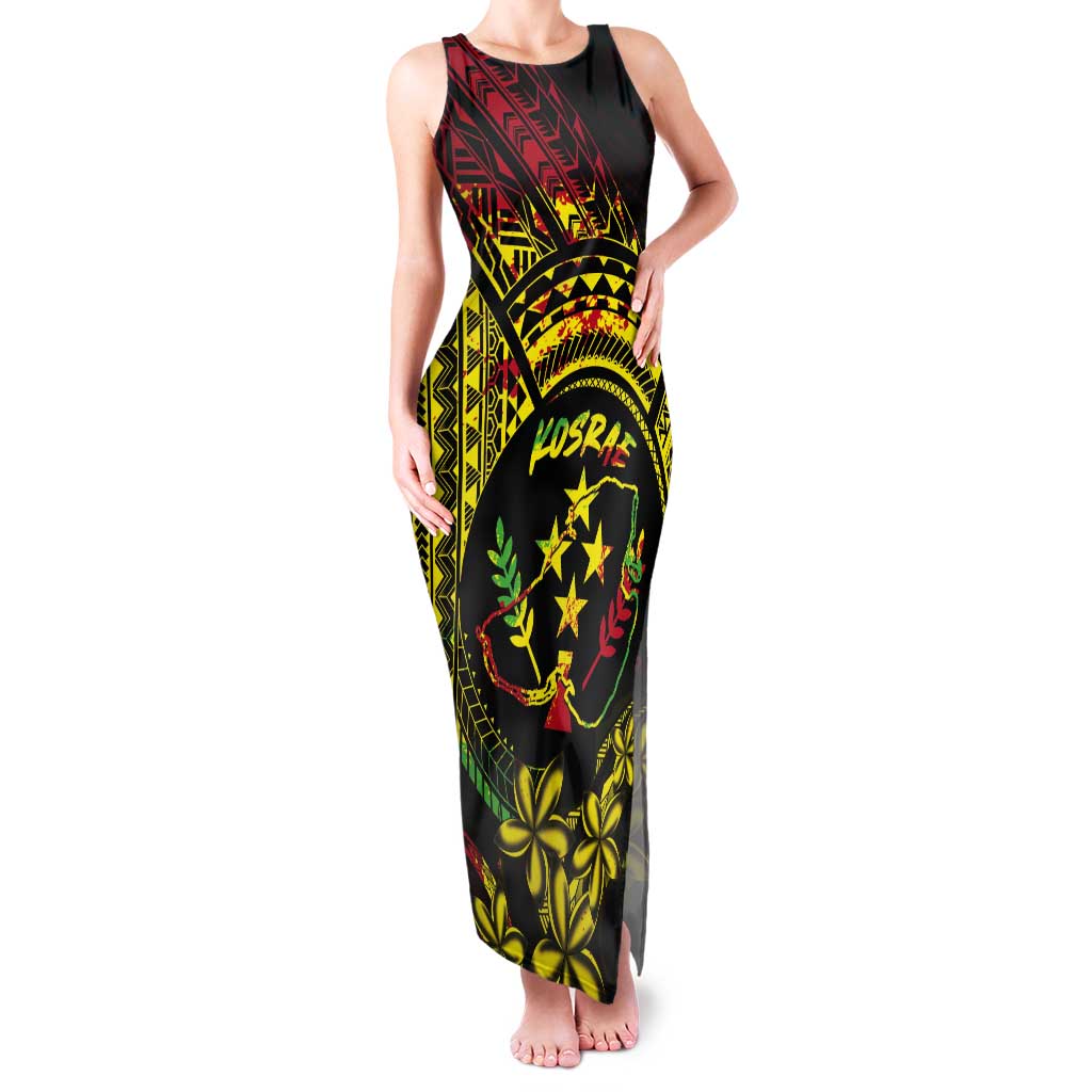 Reggae Kosrae Liberation Day Tank Maxi Dress September 8 Polynesian Tattoo - Polynesian Pride