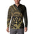 Gold Kosrae Liberation Day Button Sweatshirt September 8 Polynesian Tattoo - Polynesian Pride