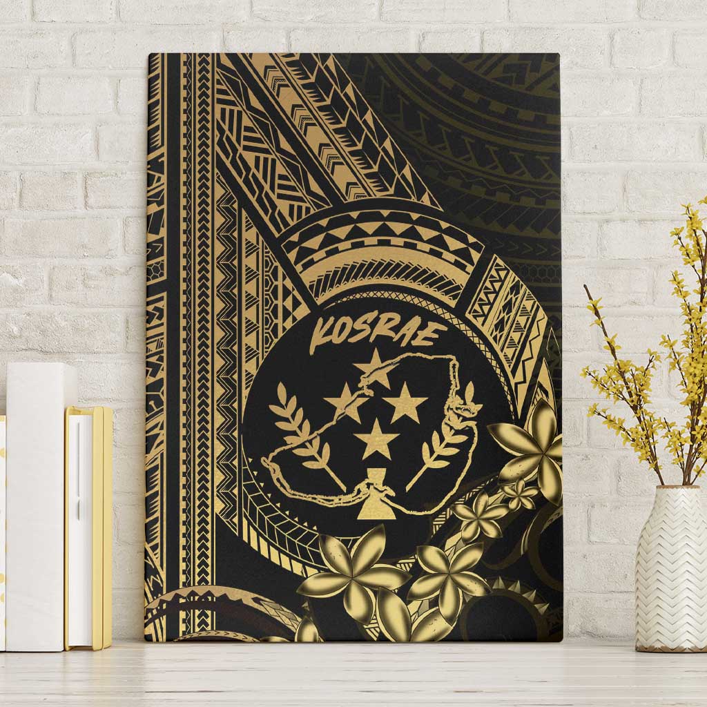 Gold Kosrae Liberation Day Canvas Wall Art September 8 Polynesian Tattoo - Polynesian Pride