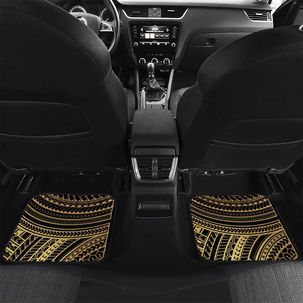 Gold Kosrae Liberation Day Car Mats September 8 Polynesian Tattoo - Polynesian Pride
