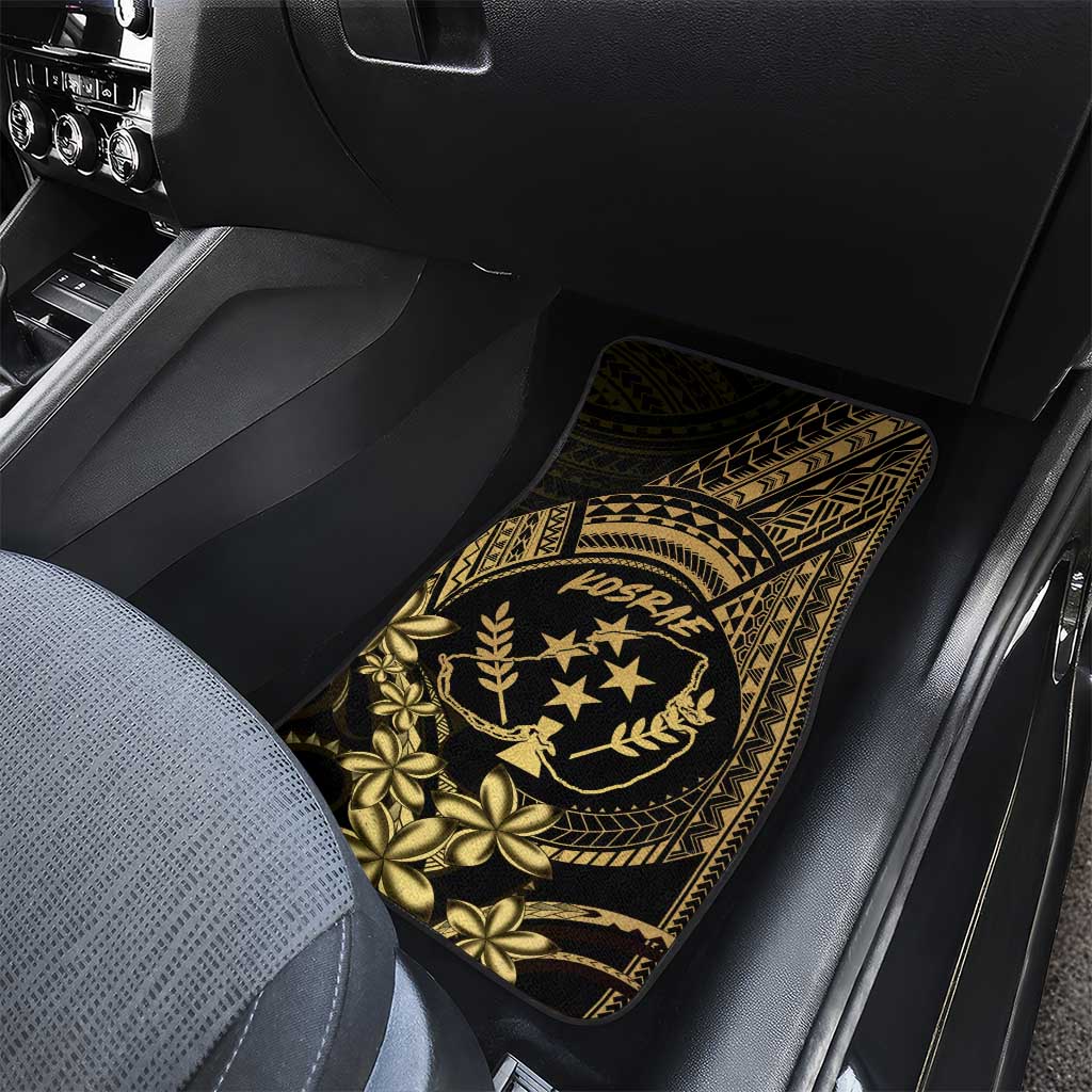 Gold Kosrae Liberation Day Car Mats September 8 Polynesian Tattoo - Polynesian Pride
