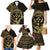 Gold Kosrae Liberation Day Family Matching Mermaid Dress and Hawaiian Shirt September 8 Polynesian Tattoo - Polynesian Pride