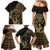 Gold Kosrae Liberation Day Family Matching Mermaid Dress and Hawaiian Shirt September 8 Polynesian Tattoo - Polynesian Pride