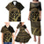 Gold Kosrae Liberation Day Family Matching Puletasi and Hawaiian Shirt September 8 Polynesian Tattoo - Polynesian Pride