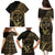 Gold Kosrae Liberation Day Family Matching Puletasi and Hawaiian Shirt September 8 Polynesian Tattoo - Polynesian Pride