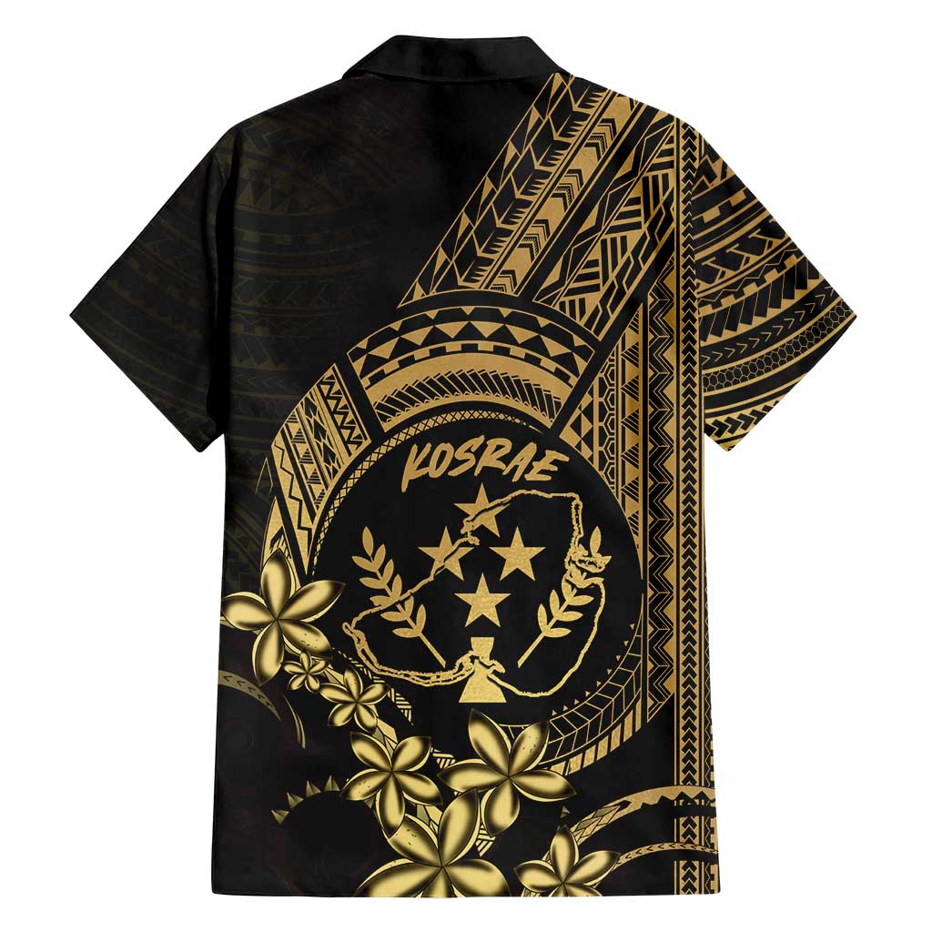 Gold Kosrae Liberation Day Family Matching Summer Maxi Dress and Hawaiian Shirt September 8 Polynesian Tattoo - Polynesian Pride
