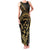 Gold Kosrae Liberation Day Family Matching Tank Maxi Dress and Hawaiian Shirt September 8 Polynesian Tattoo - Polynesian Pride