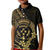 Gold Kosrae Liberation Day Kid Polo Shirt September 8 Polynesian Tattoo - Polynesian Pride