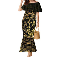 Gold Kosrae Liberation Day Mermaid Dress September 8 Polynesian Tattoo - Polynesian Pride