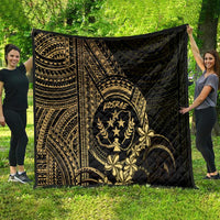 Gold Kosrae Liberation Day Quilt September 8 Polynesian Tattoo - Polynesian Pride