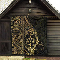 Gold Kosrae Liberation Day Quilt September 8 Polynesian Tattoo - Polynesian Pride