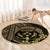 Gold Kosrae Liberation Day Round Carpet September 8 Polynesian Tattoo - Polynesian Pride