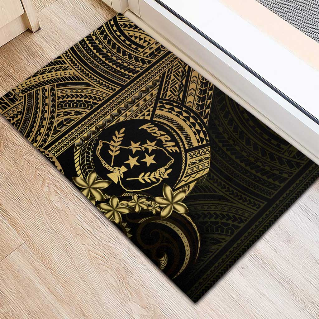 Gold Kosrae Liberation Day Rubber Doormat September 8 Polynesian Tattoo - Polynesian Pride
