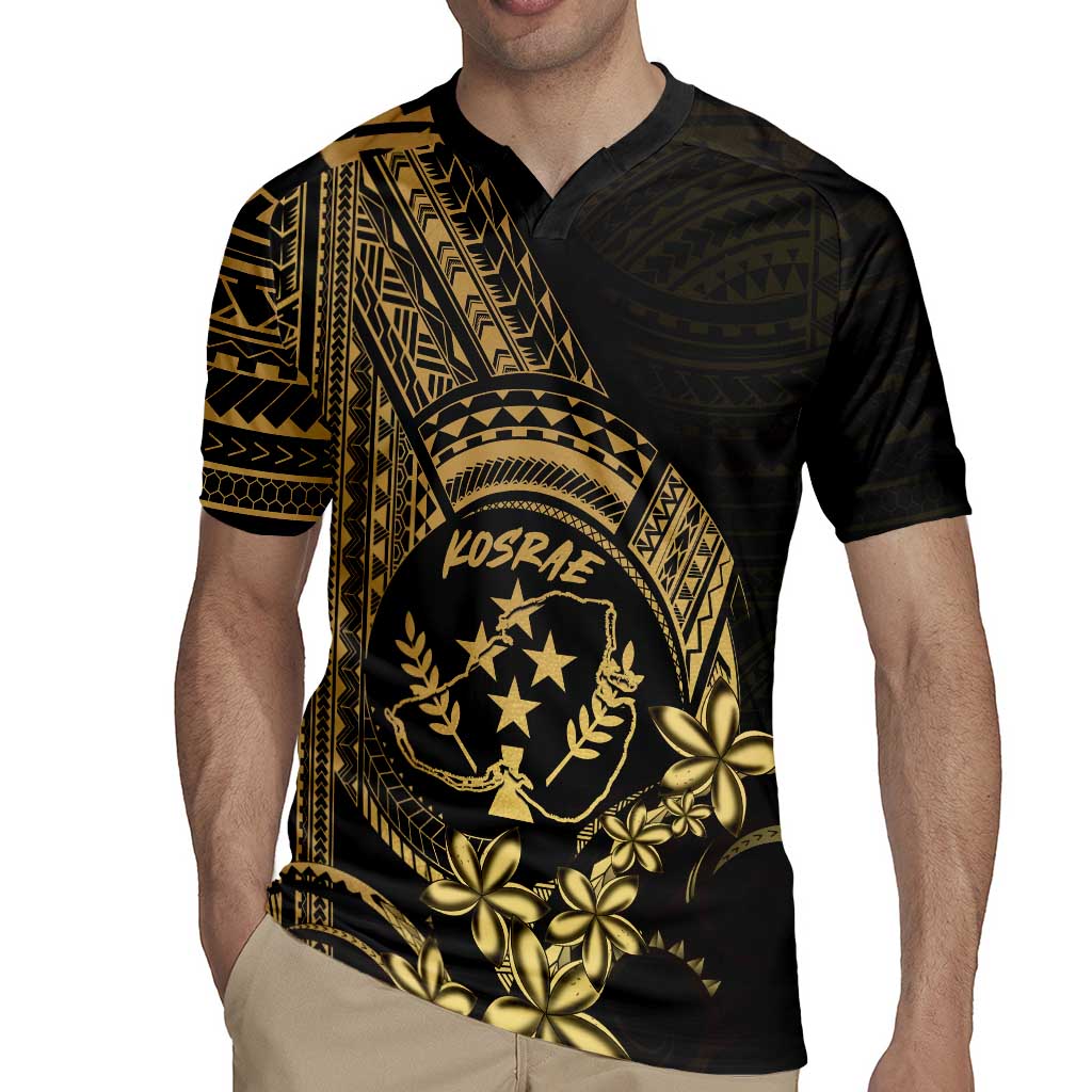 Gold Kosrae Liberation Day Rugby Jersey September 8 Polynesian Tattoo - Polynesian Pride