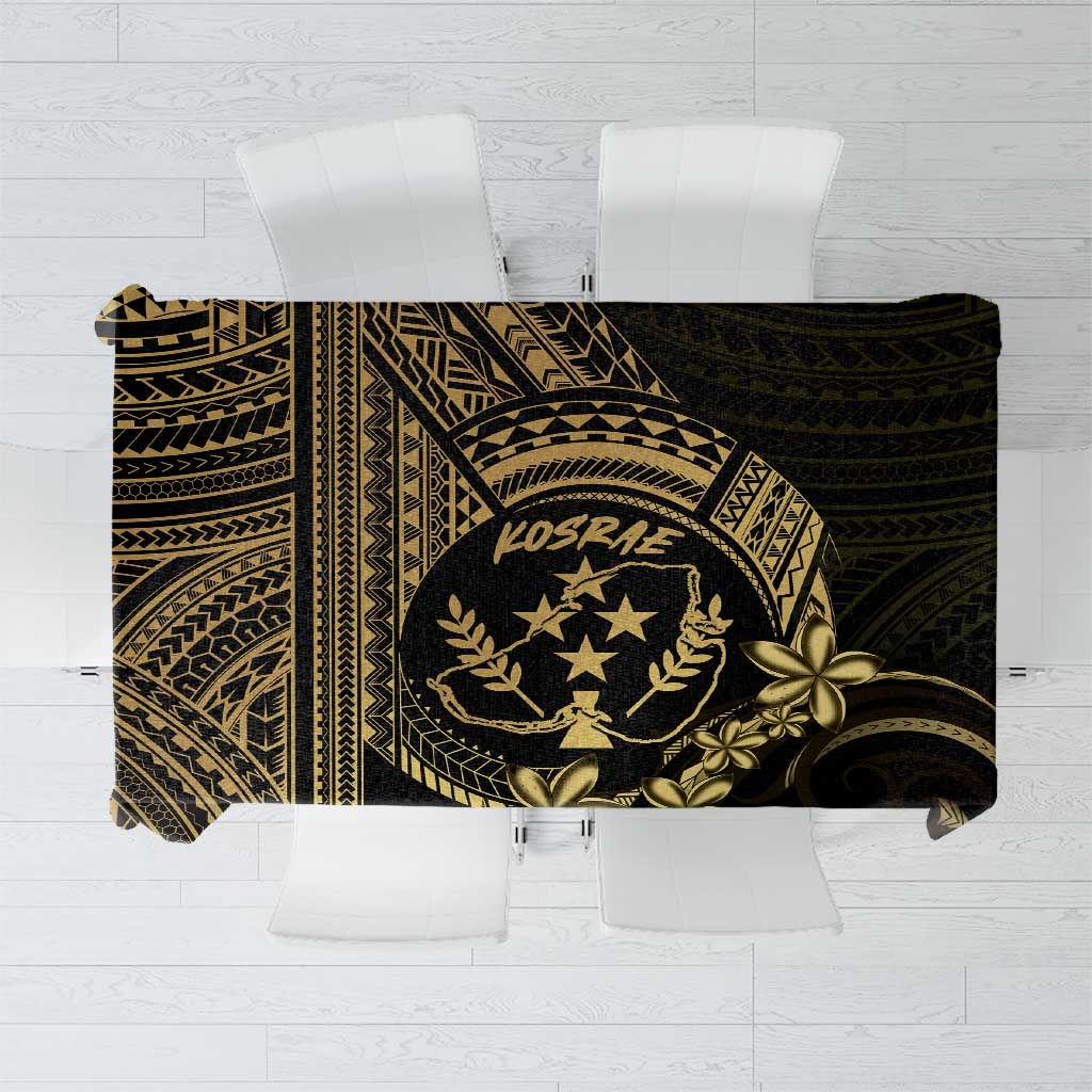 Gold Kosrae Liberation Day Tablecloth September 8 Polynesian Tattoo - Polynesian Pride
