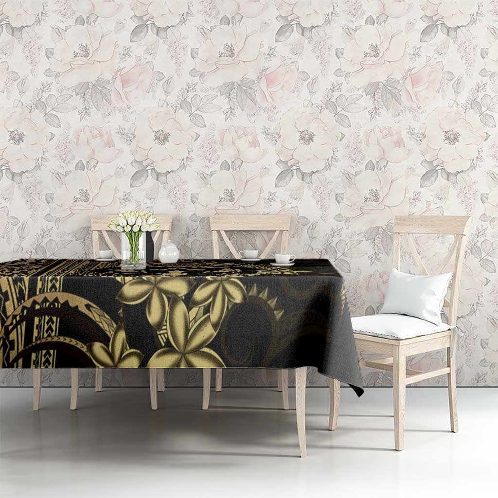 Gold Kosrae Liberation Day Tablecloth September 8 Polynesian Tattoo - Polynesian Pride