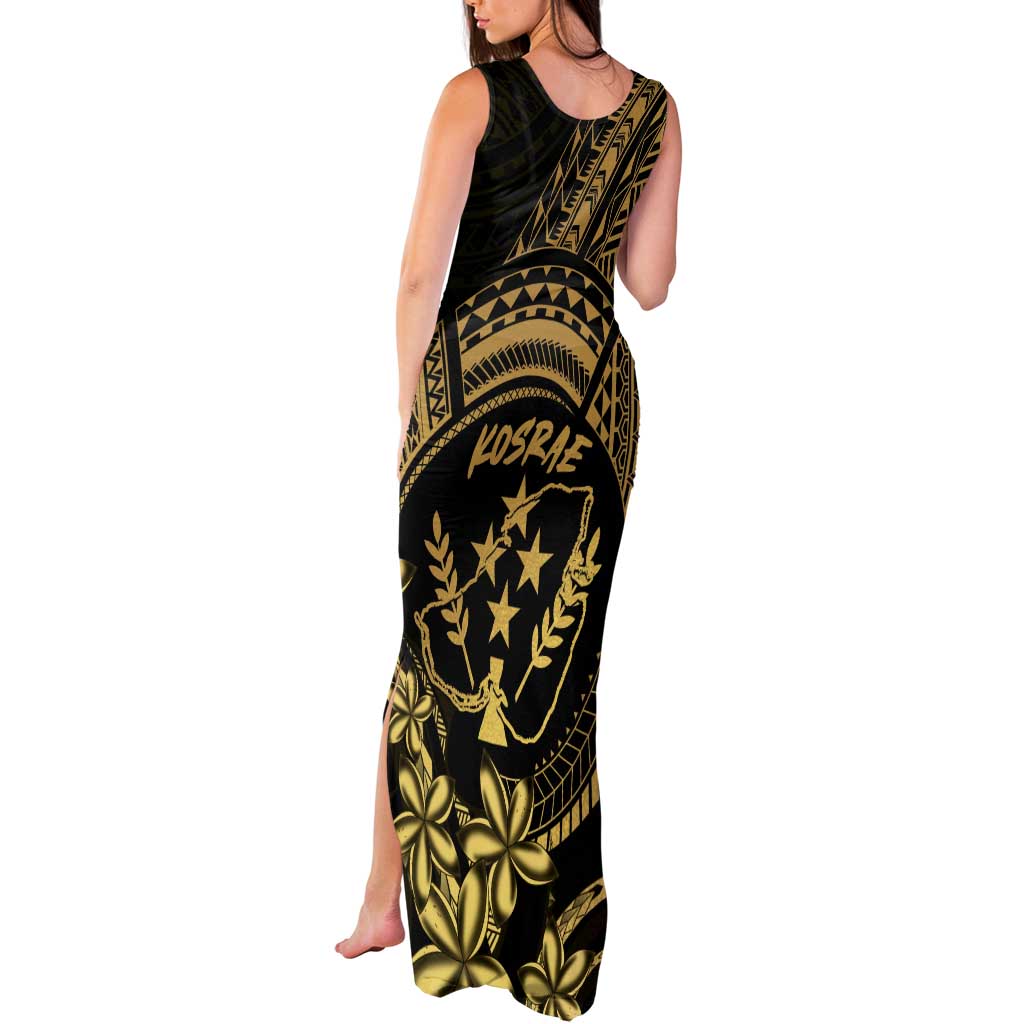 Gold Kosrae Liberation Day Tank Maxi Dress September 8 Polynesian Tattoo - Polynesian Pride