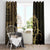 Gold Kosrae Liberation Day Window Curtain September 8 Polynesian Tattoo - Polynesian Pride
