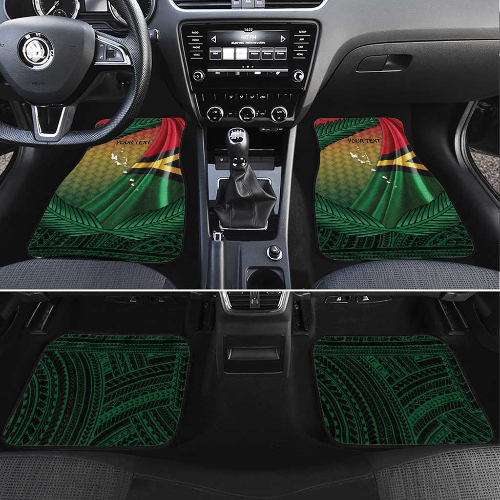 Long Live Vanuatu Independence Day Car Mats 45th Anniversary Woven Pattern - Polynesian Pride