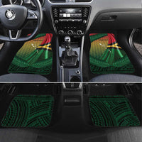 Long Live Vanuatu Independence Day Car Mats 45th Anniversary Woven Pattern - Polynesian Pride