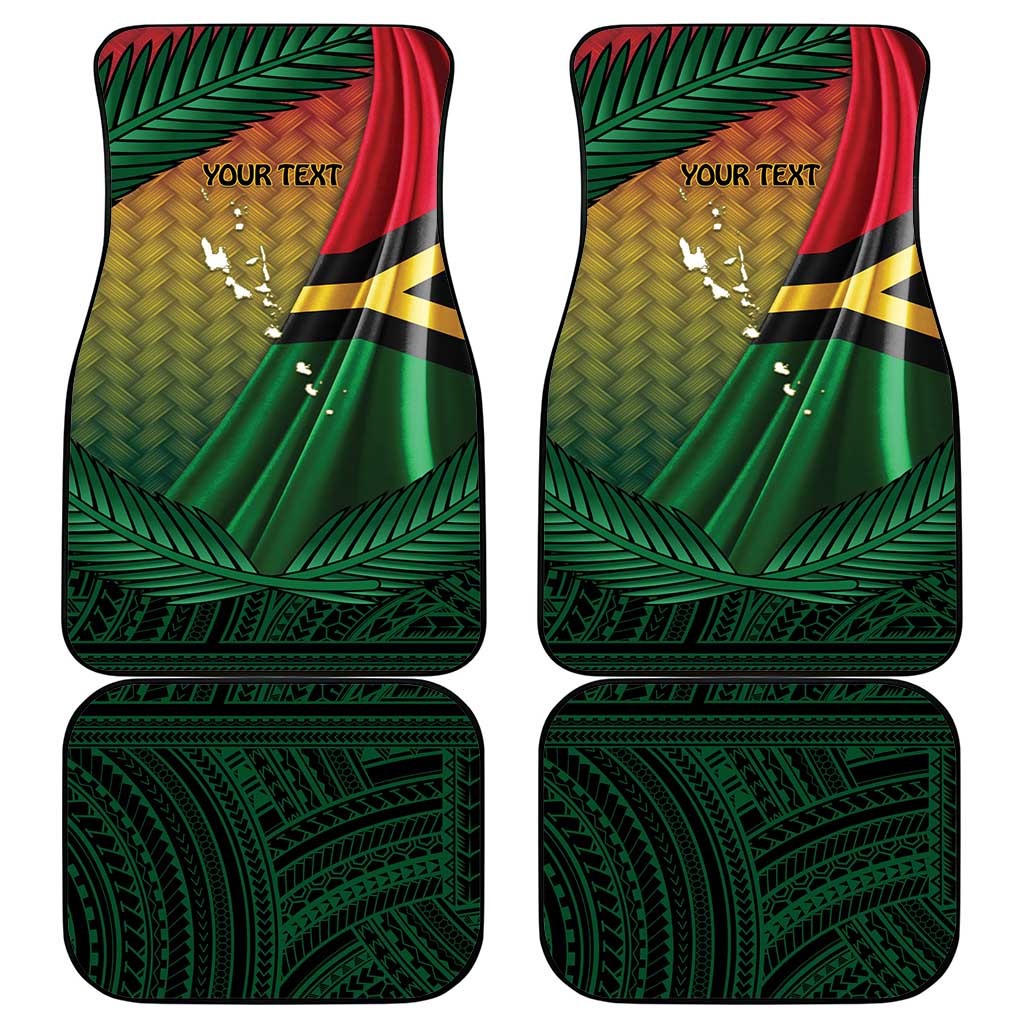 Long Live Vanuatu Independence Day Car Mats 45th Anniversary Woven Pattern - Polynesian Pride