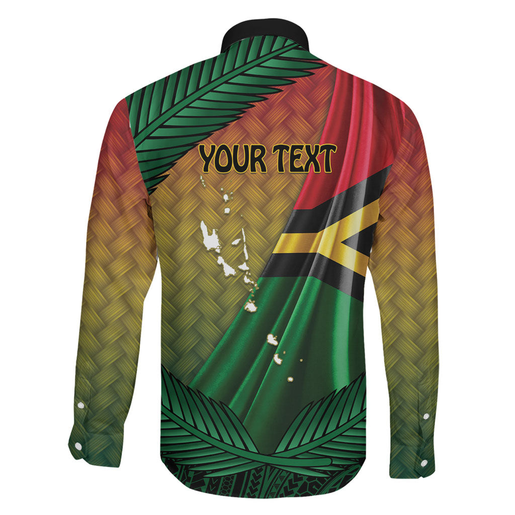 Personalised Long Live Vanuatu Independence Day Family Matching Puletasi and Hawaiian Shirt 46th Anniversary Woven Pattern LT14 - Polynesian Pride