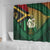 Long Live Vanuatu Independence Day Shower Curtain 45th Anniversary Woven Pattern - Polynesian Pride