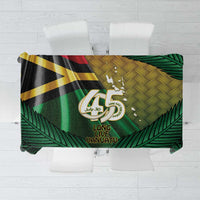 Long Live Vanuatu Independence Day Tablecloth 45th Anniversary Woven Pattern - Polynesian Pride