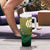 Personalised Long Live Vanuatu Independence Day Tumbler With Handle 45th Anniversary Woven Pattern - Polynesian Pride