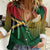 Personalised Long Live Vanuatu Independence Day Women Casual Shirt 45th Anniversary Woven Pattern - Polynesian Pride