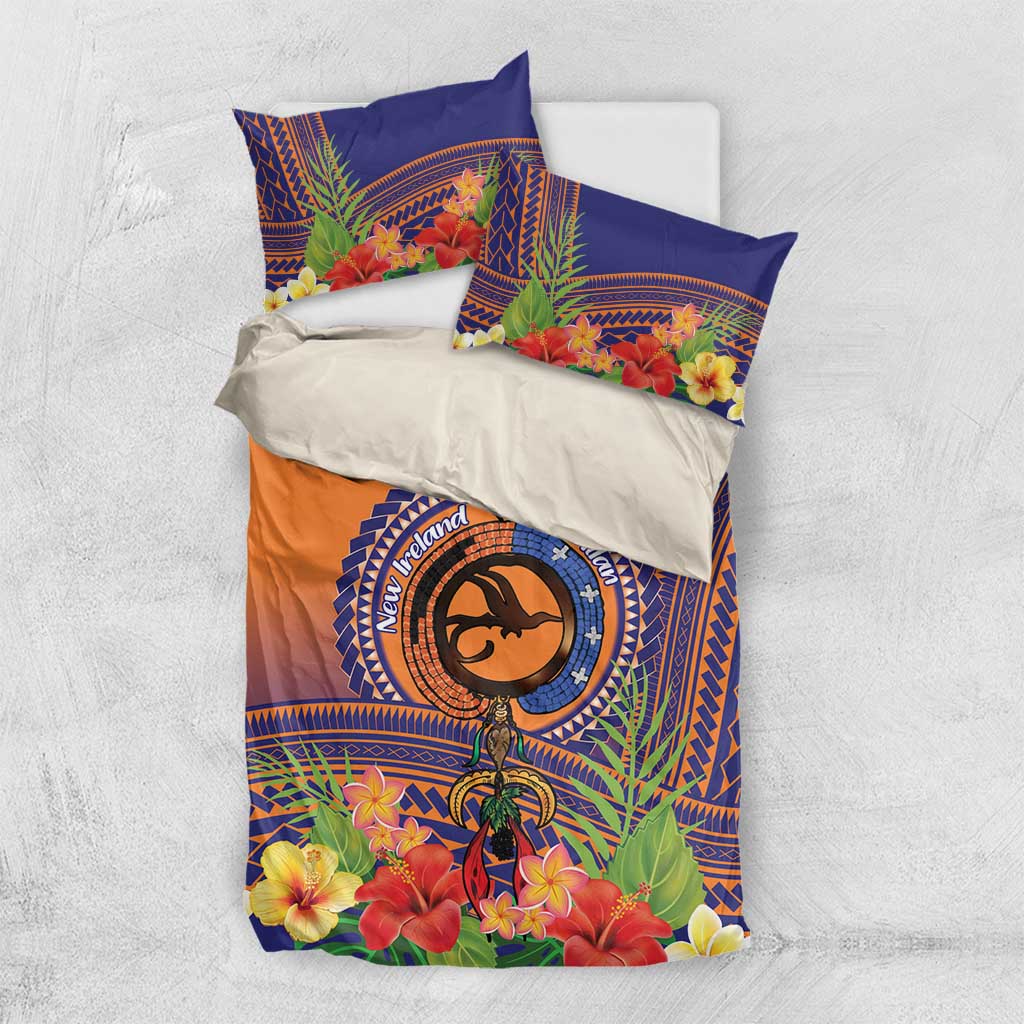 PNG New Ireland Province Bedding Set Niu Ailan Necklace Polynesian Tattoo - Polynesian Pride