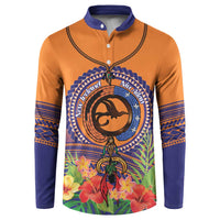 PNG New Ireland Province Button Sweatshirt Niu Ailan Necklace Polynesian Tattoo - Polynesian Pride