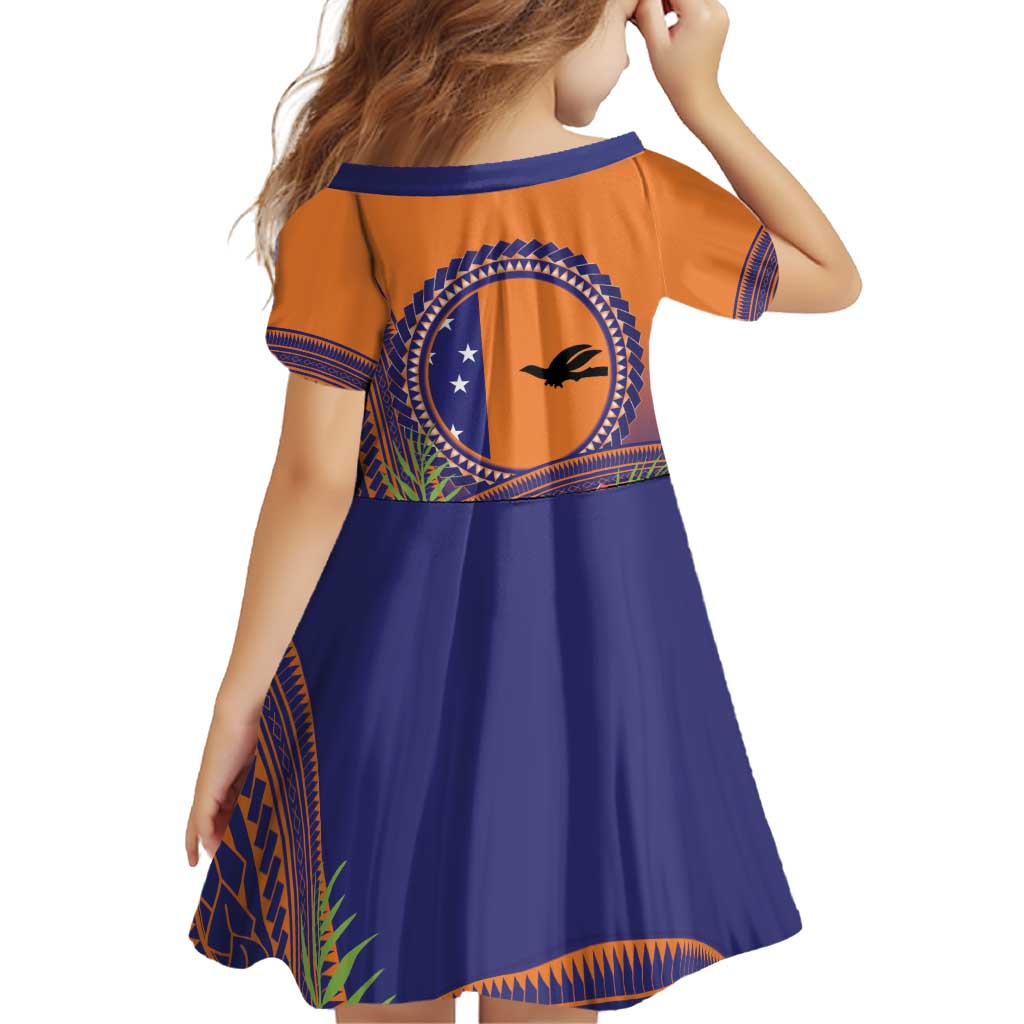 PNG New Ireland Province Family Matching Off Shoulder Short Dress and Hawaiian Shirt Niu Ailan Necklace Polynesian Tattoo - Polynesian Pride