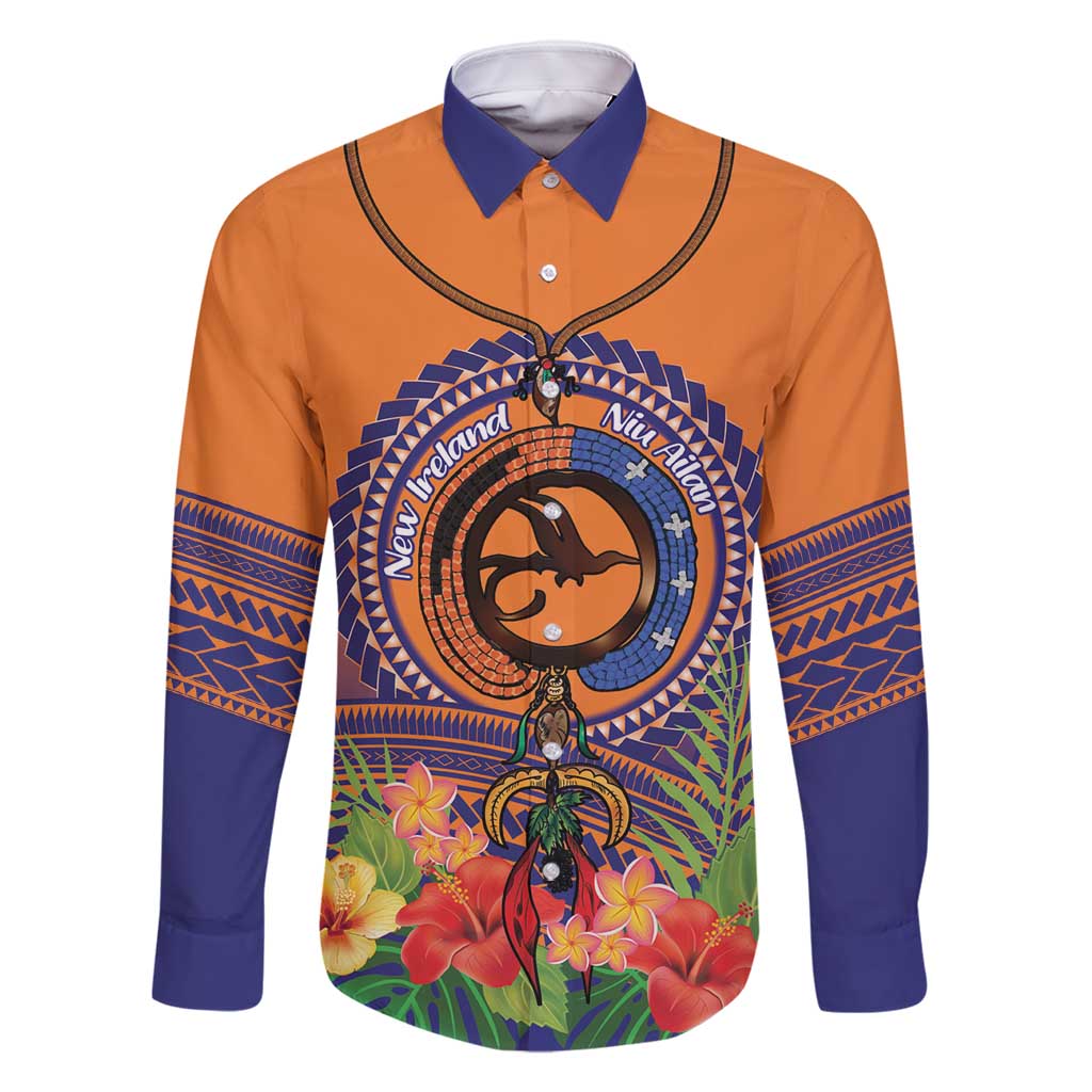 PNG New Ireland Province Family Matching Off Shoulder Short Dress and Hawaiian Shirt Niu Ailan Necklace Polynesian Tattoo - Polynesian Pride