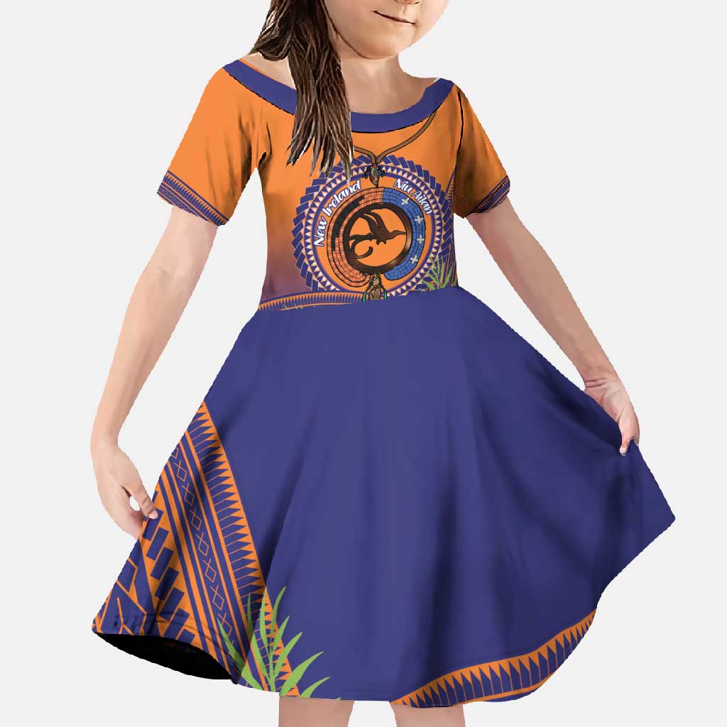 PNG New Ireland Province Family Matching Short Sleeve Bodycon Dress and Hawaiian Shirt Niu Ailan Necklace Polynesian Tattoo - Polynesian Pride