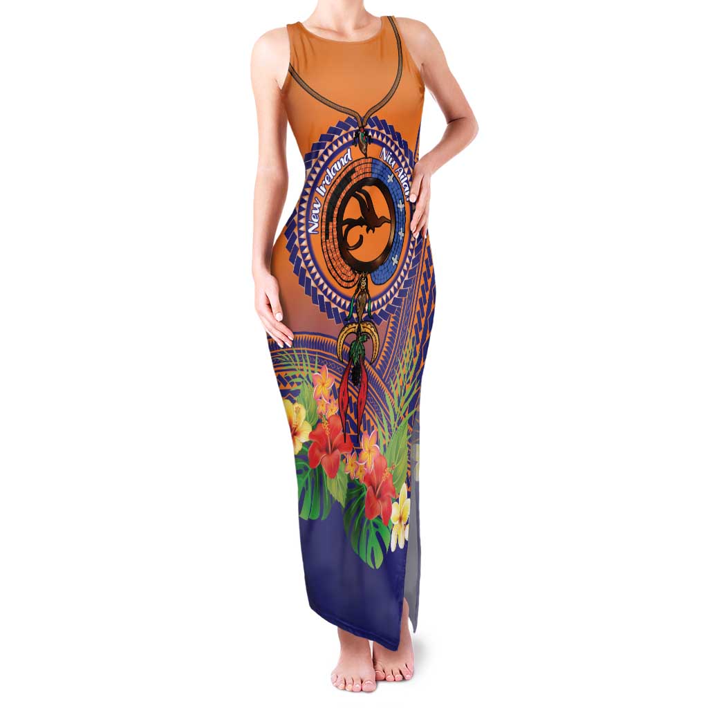 PNG New Ireland Province Family Matching Tank Maxi Dress and Hawaiian Shirt Niu Ailan Necklace Polynesian Tattoo - Polynesian Pride