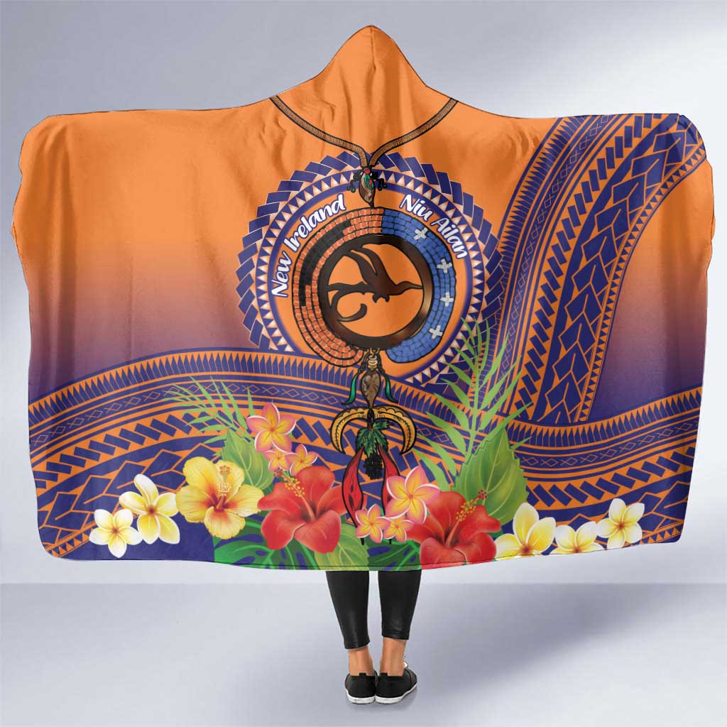 PNG New Ireland Province Hooded Blanket Niu Ailan Necklace Polynesian Tattoo - Polynesian Pride