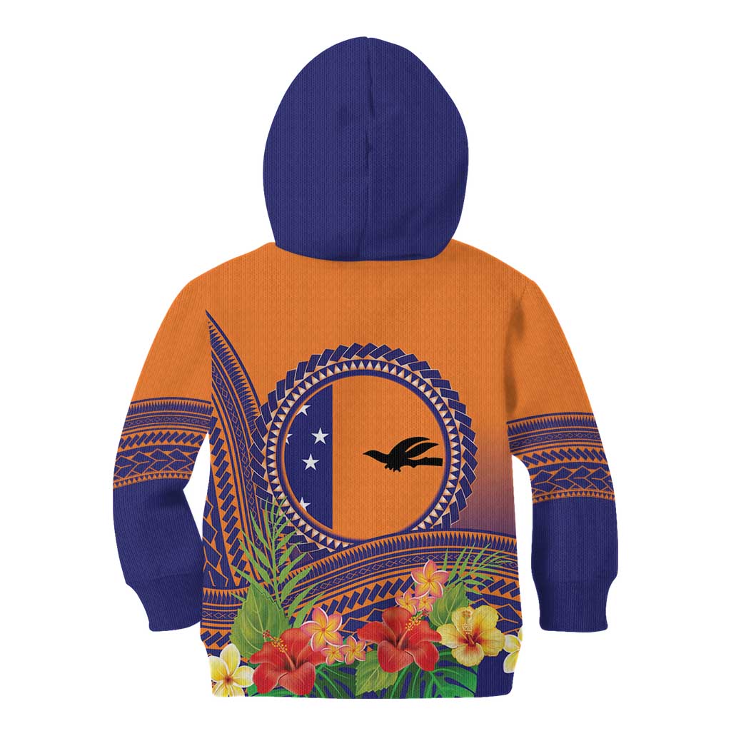 PNG New Ireland Province Kid Hoodie Niu Ailan Necklace Polynesian Tattoo - Polynesian Pride