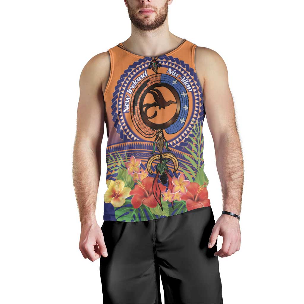 PNG New Ireland Province Men Tank Top Niu Ailan Necklace Polynesian Tattoo LT14 - Polynesian Pride