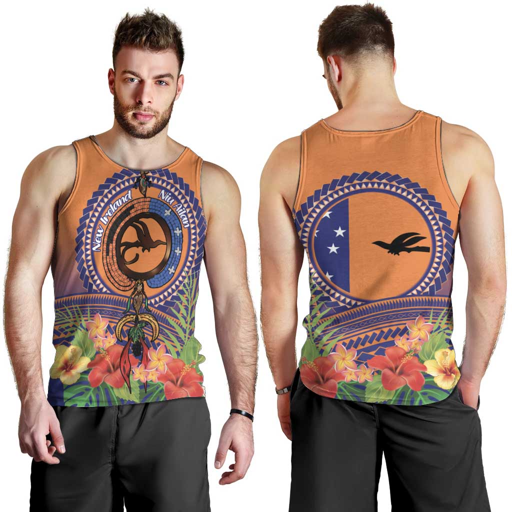 PNG New Ireland Province Men Tank Top Niu Ailan Necklace Polynesian Tattoo LT14 - Polynesian Pride