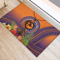 PNG New Ireland Province Rubber Doormat Niu Ailan Necklace Polynesian Tattoo - Polynesian Pride