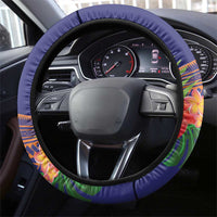 PNG New Ireland Province Steering Wheel Cover Niu Ailan Necklace Polynesian Tattoo - Polynesian Pride