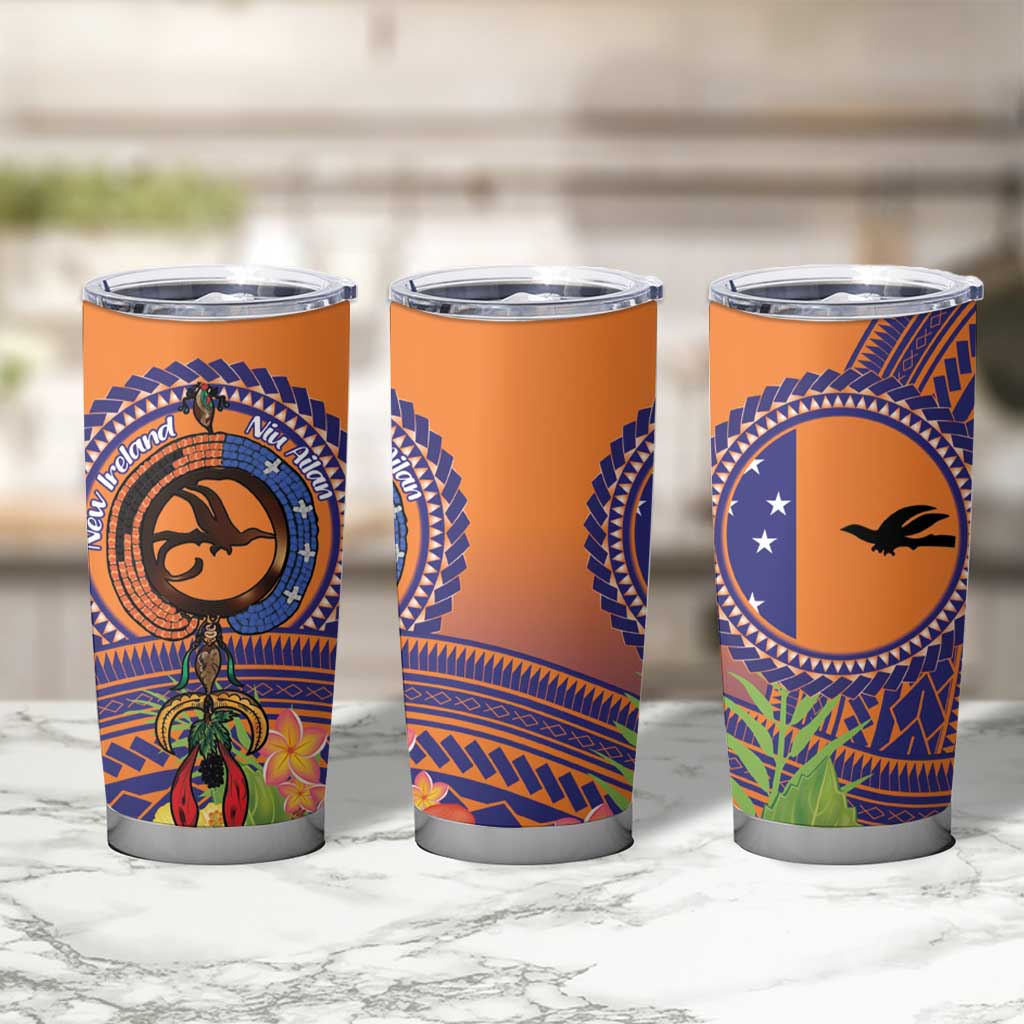 PNG New Ireland Province Tumbler Cup Niu Ailan Necklace Polynesian Tattoo LT14 - Polynesian Pride