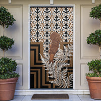 Wahaika New Zealand Door Cover Maori Weapon Kowhaiwhai Fern Poutama Motifs